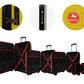 Cavalinho Canada & USA 4 Piece Set of Colorful Hardside Luggage (15", 19", 24", 28") - Yellow - 68020004.08.S4_4