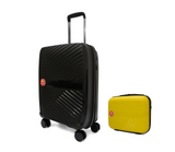 #color_ Yellow Black | Cavalinho Canada & USA Colorful 2 Piece Luggage Set (15" & 19") - Yellow Black - 68020004.0801.S1519._3