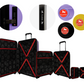 Cavalinho Colorful 3 Piece Luggage Set (15", 19" & 28") - Yellow Black Lilac - 68020004.080139.S151928._4