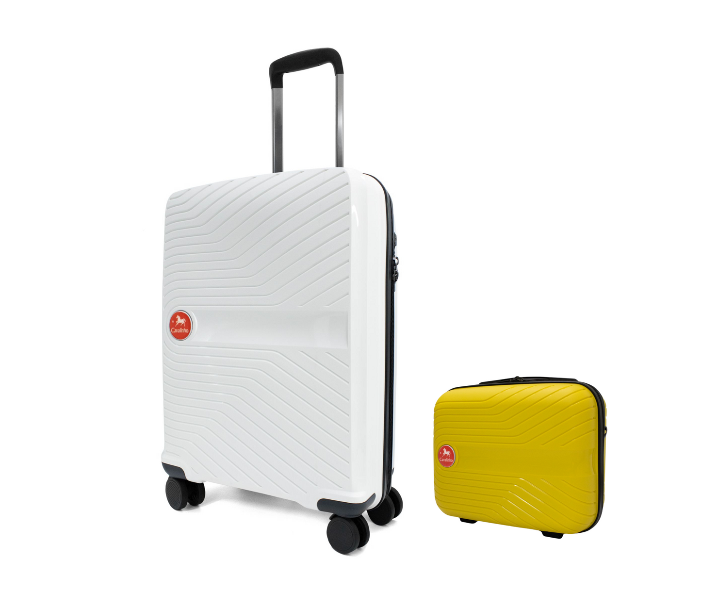 #color_ Yellow White | Cavalinho Canada & USA Colorful 2 Piece Luggage Set (15" & 19") - Yellow White - 68020004.0806.S1519._3