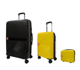 #color_ Yellow Yellow Black | Cavalinho Canada & USA Colorful 3 Piece Luggage Set (15", 19" & 28") - Yellow Yellow Black - 68020004.080801.S151928._2