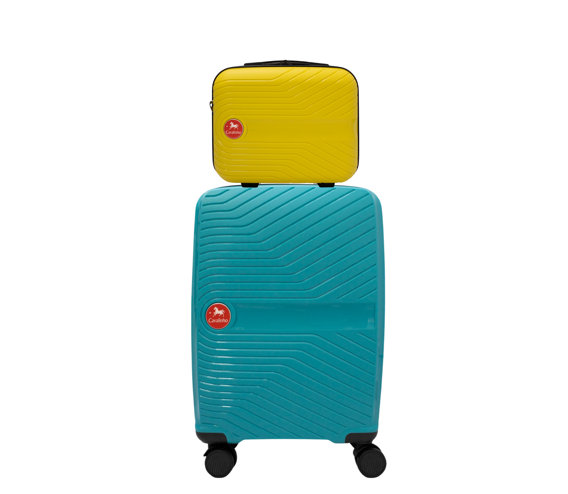 Cavalinho Canada & USA Colorful 2 Piece Luggage Set (15" & 19") - Yellow DarkTurquoise - 68020004.0825.S1519._1