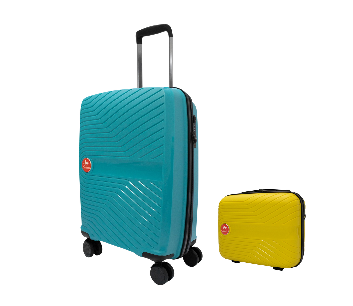 Cavalinho Canada & USA Colorful 2 Piece Luggage Set (15" & 19") - Yellow DarkTurquoise - 68020004.0825.S1519._3