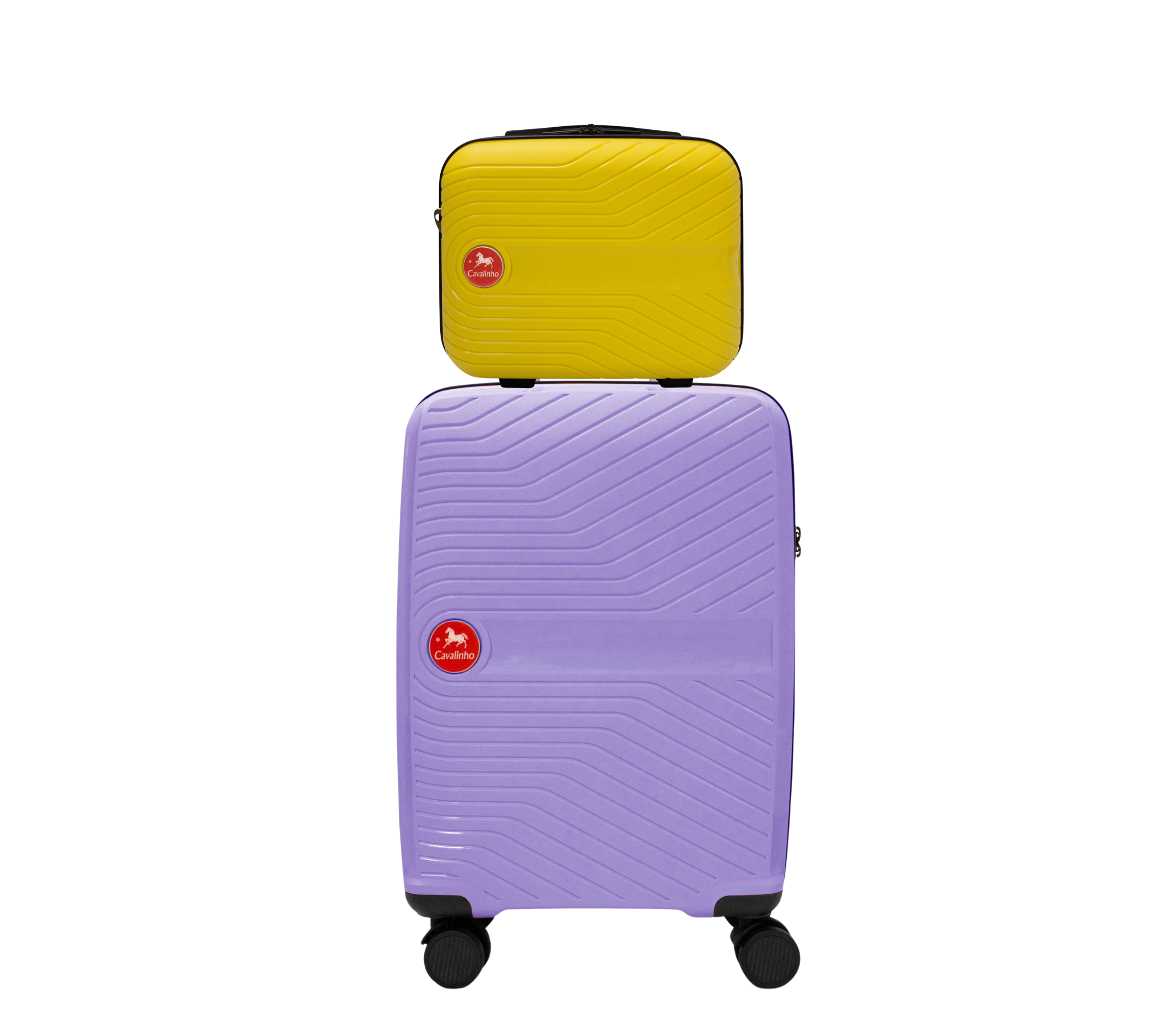 #color_ Yellow Lilac | Cavalinho Canada & USA Colorful 2 Piece Luggage Set (15" & 19") - Yellow Lilac - 68020004.0839.S1519._1