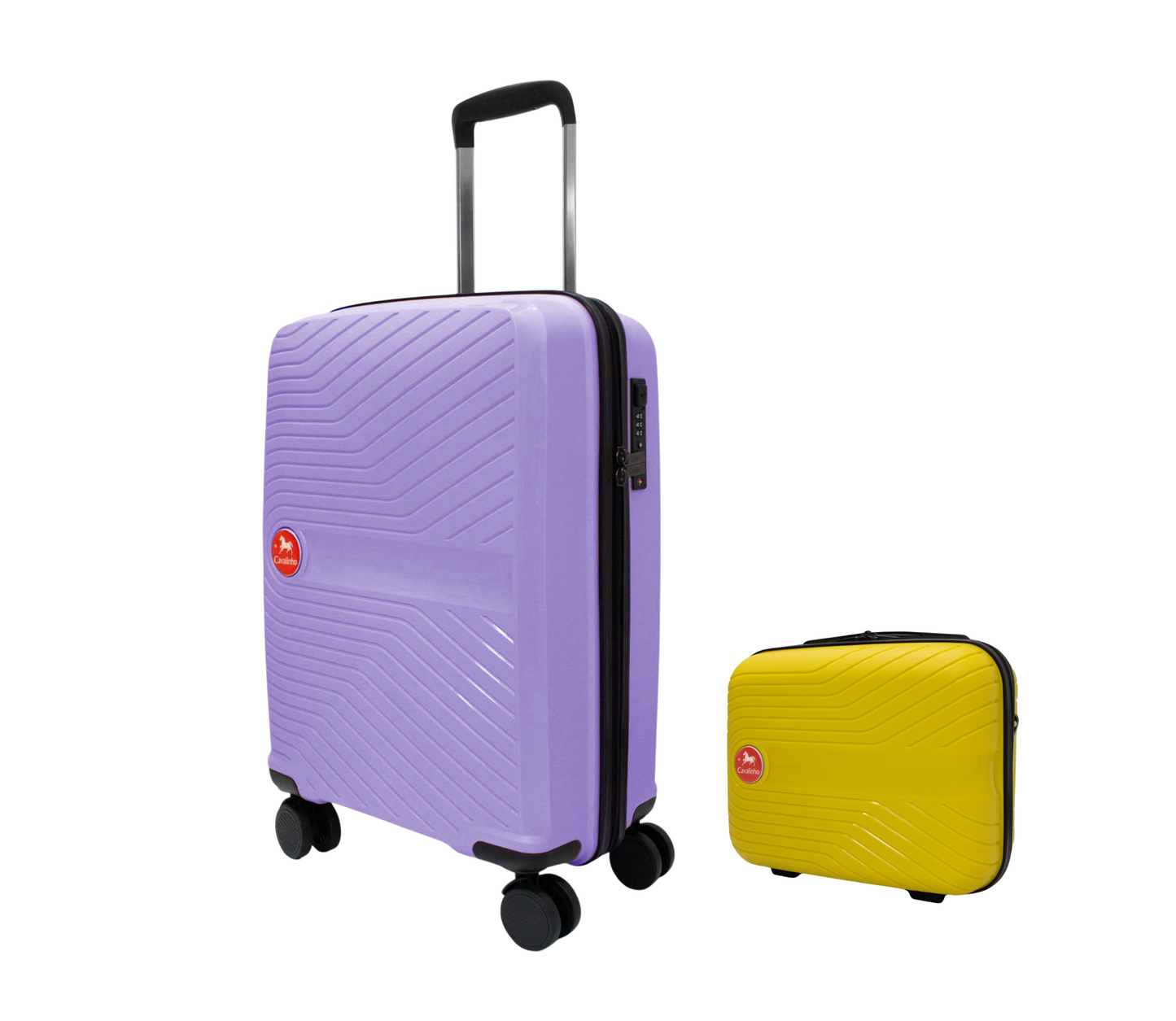 #color_ Yellow Lilac | Cavalinho Canada & USA Colorful 2 Piece Luggage Set (15" & 19") - Yellow Lilac - 68020004.0839.S1519._3
