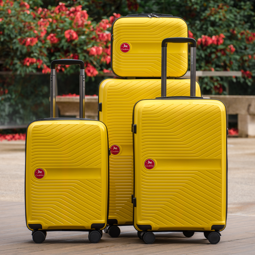 Cavalinho Colorful Yellow Hardside Luggage Set SKU 68020004.08.28 #color_Yellow