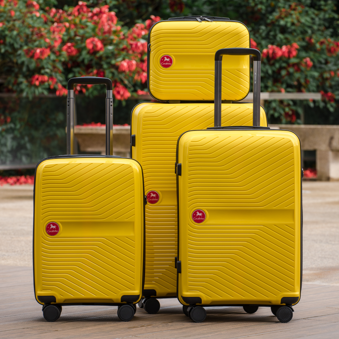 Cavalinho Colorful Yellow Hardside Luggage Set SKU 68020004.08 #color_yellow