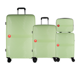 Cavalinho 4 Piece Set of Colorful Hardside Luggage (15", 19", 24", 28") SKU 68020004.09.S4 #color_Green