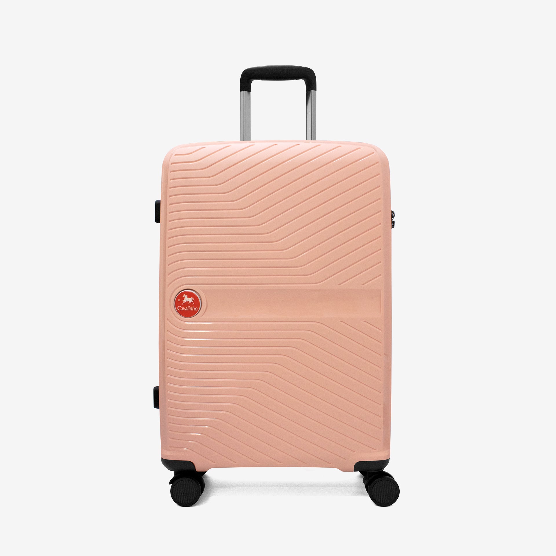 Cavalinho Colorful Check-in Hardside Luggage (24") SKU 68020004.11.24 #color_Salmon