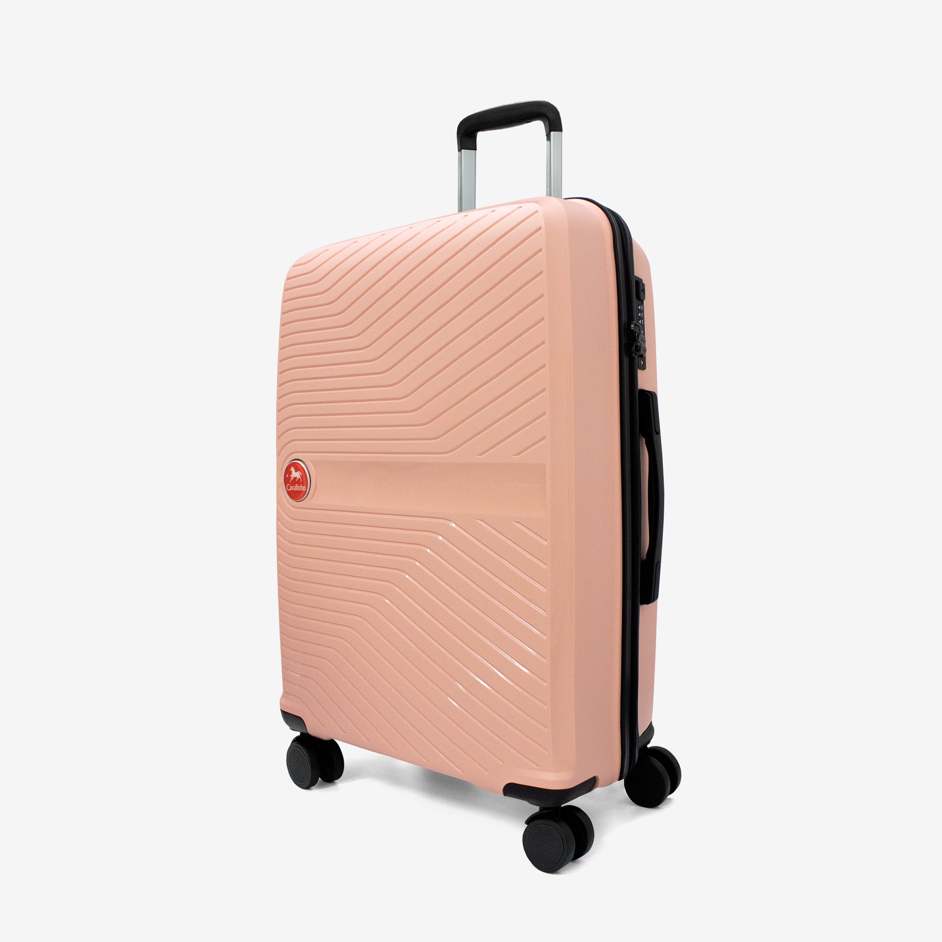 Cavalinho Colorful Check-in Hardside Luggage (24") SKU 68020004.11.24 #color_Salmon