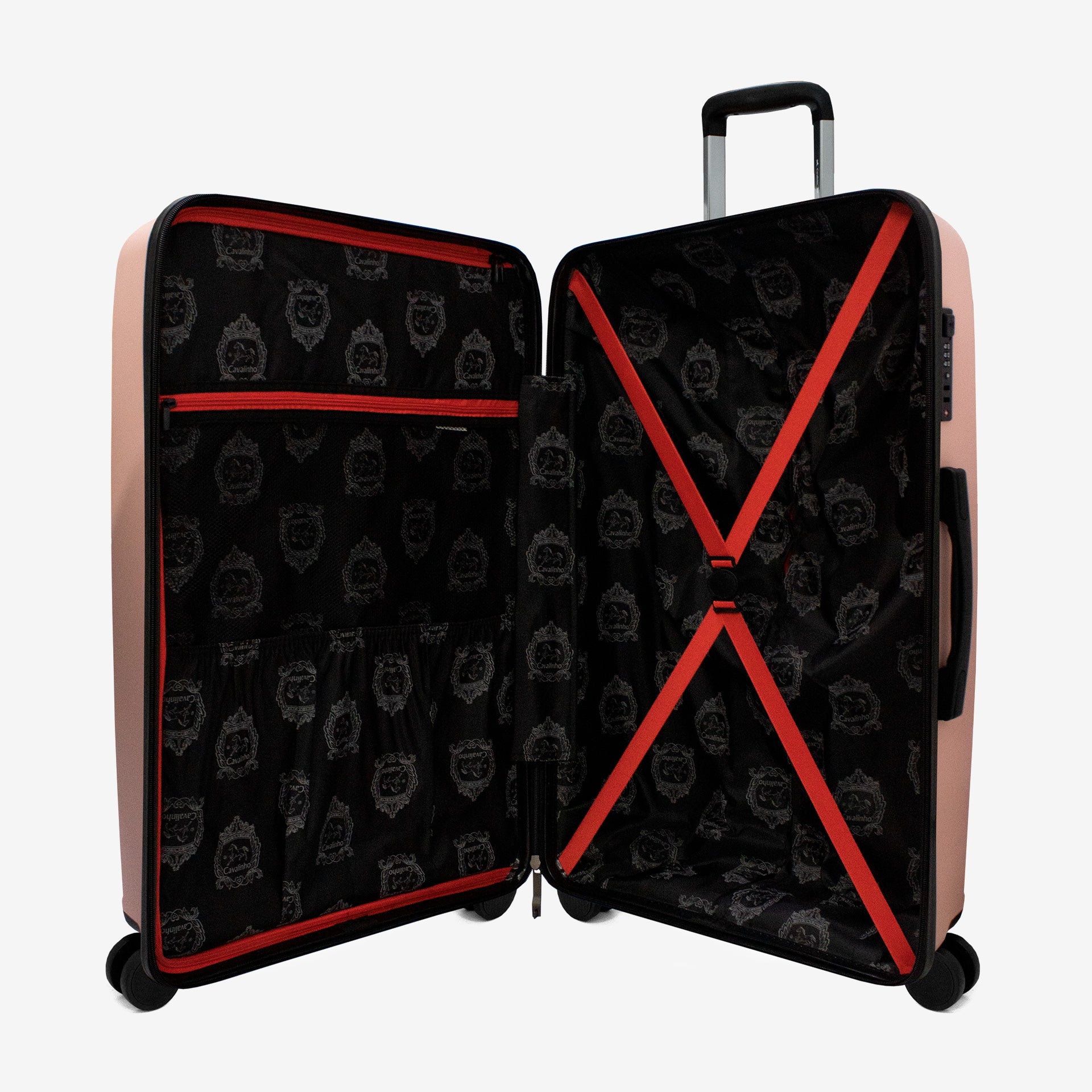 Cavalinho Colorful Check-in Hardside Luggage (28") SKU 68020004.11.28 #color_Salmon