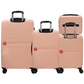 #color_ Salmon | Cavalinho Canada & USA 4 Piece Set of Colorful Hardside Luggage (15", 19", 24", 28") - Salmon - 68020004.11.S4_3
