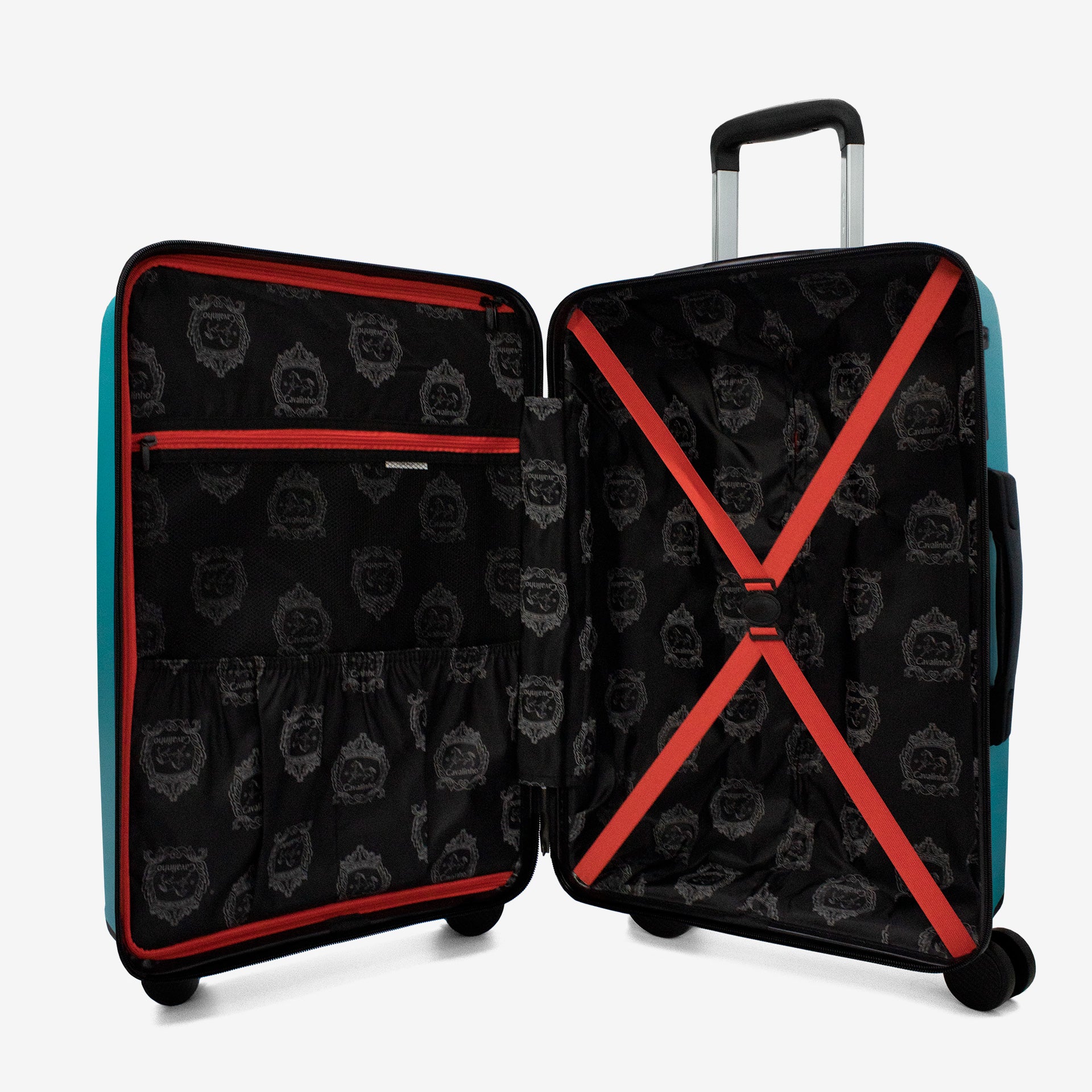 Cavalinho Colorful Check-in Hardside Luggage (24") SKU 68020004.25.24 #color_DarkTurquoise