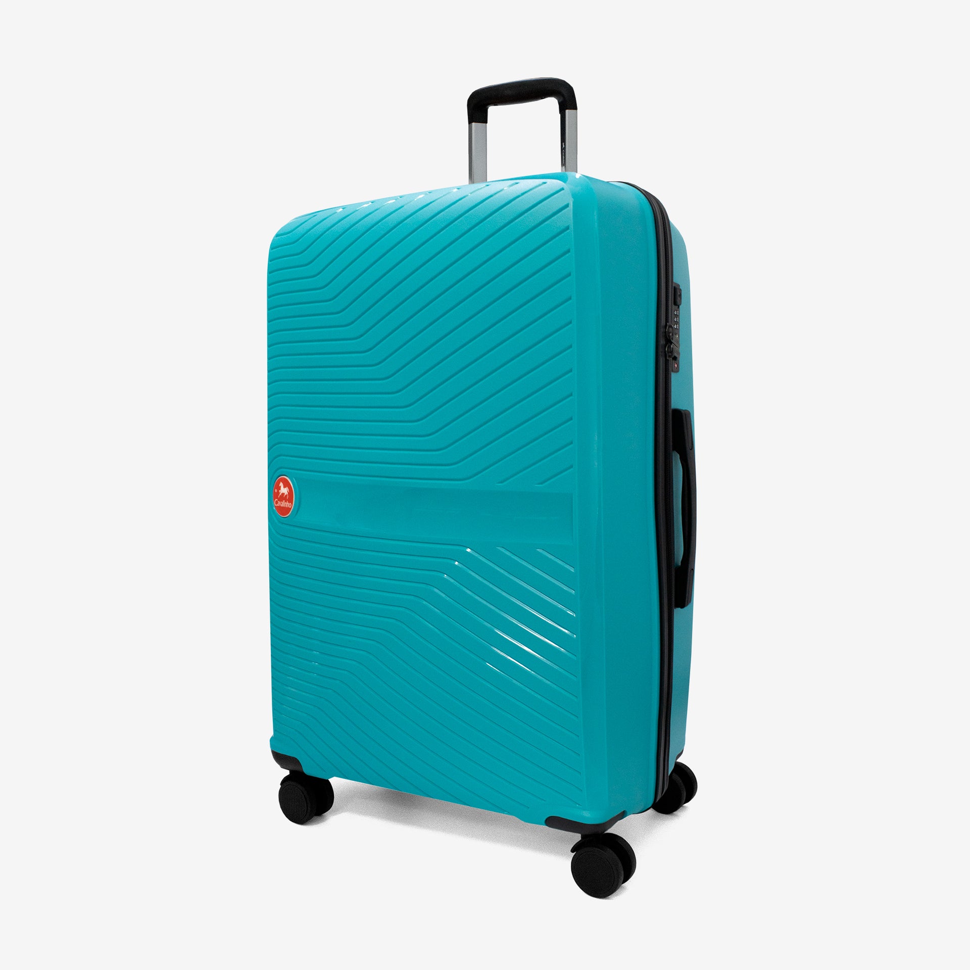 Cavalinho Colorful Check-in Hardside Luggage (28") SKU 68020004.25.28 #color_DarkTurquoise