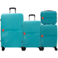#color_ DarkTurquoise | Cavalinho Canada & USA 4 Piece Set of Colorful Hardside Luggage (15", 19", 24", 28") - DarkTurquoise - 68020004.25.S4_1