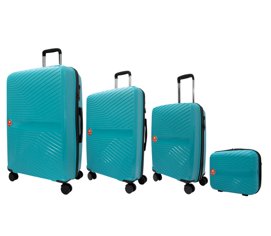 Cavalinho 4 Piece Set of Colorful Hardside Luggage (15", 19", 24", 28") - DarkTurquoise - 68020004.25.S4_2