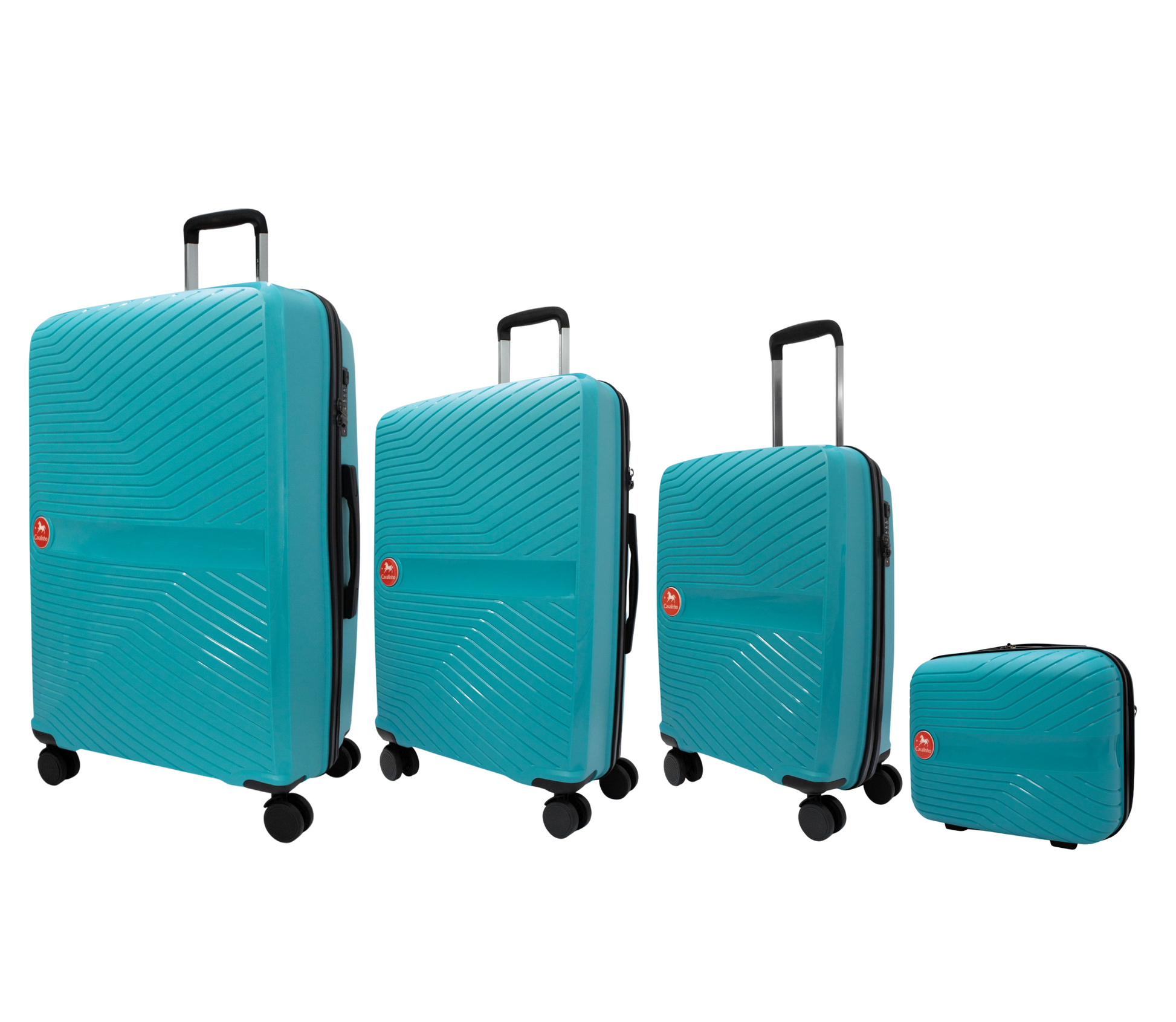 #color_ DarkTurquoise | Cavalinho Canada & USA 4 Piece Set of Colorful Hardside Luggage (15", 19", 24", 28") - DarkTurquoise - 68020004.25.S4_2