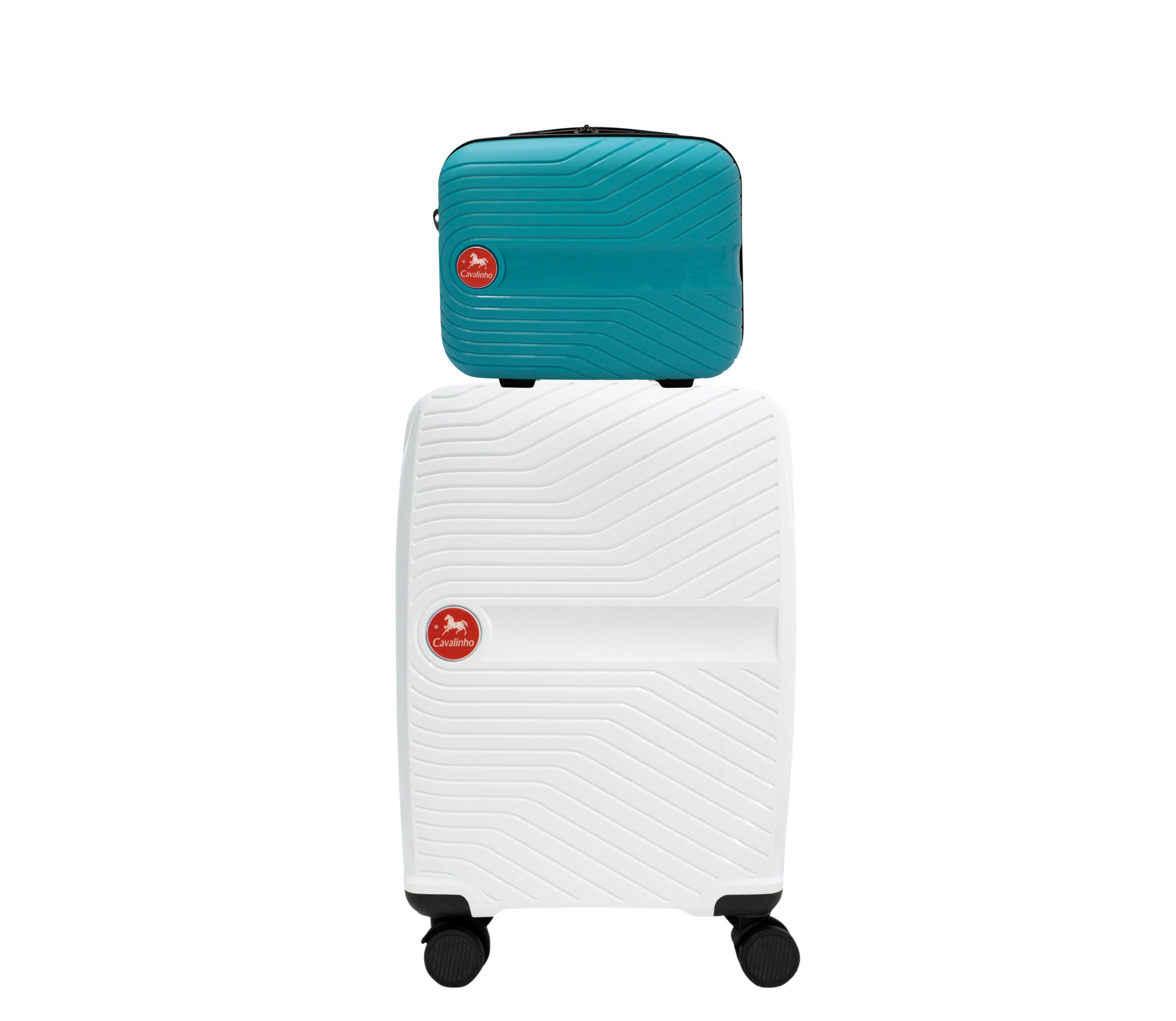 #color_ DarkTurquoise White | Cavalinho Canada & USA Colorful 2 Piece Luggage Set (15" & 19") - DarkTurquoise White - 68020004.2506.S1519._1