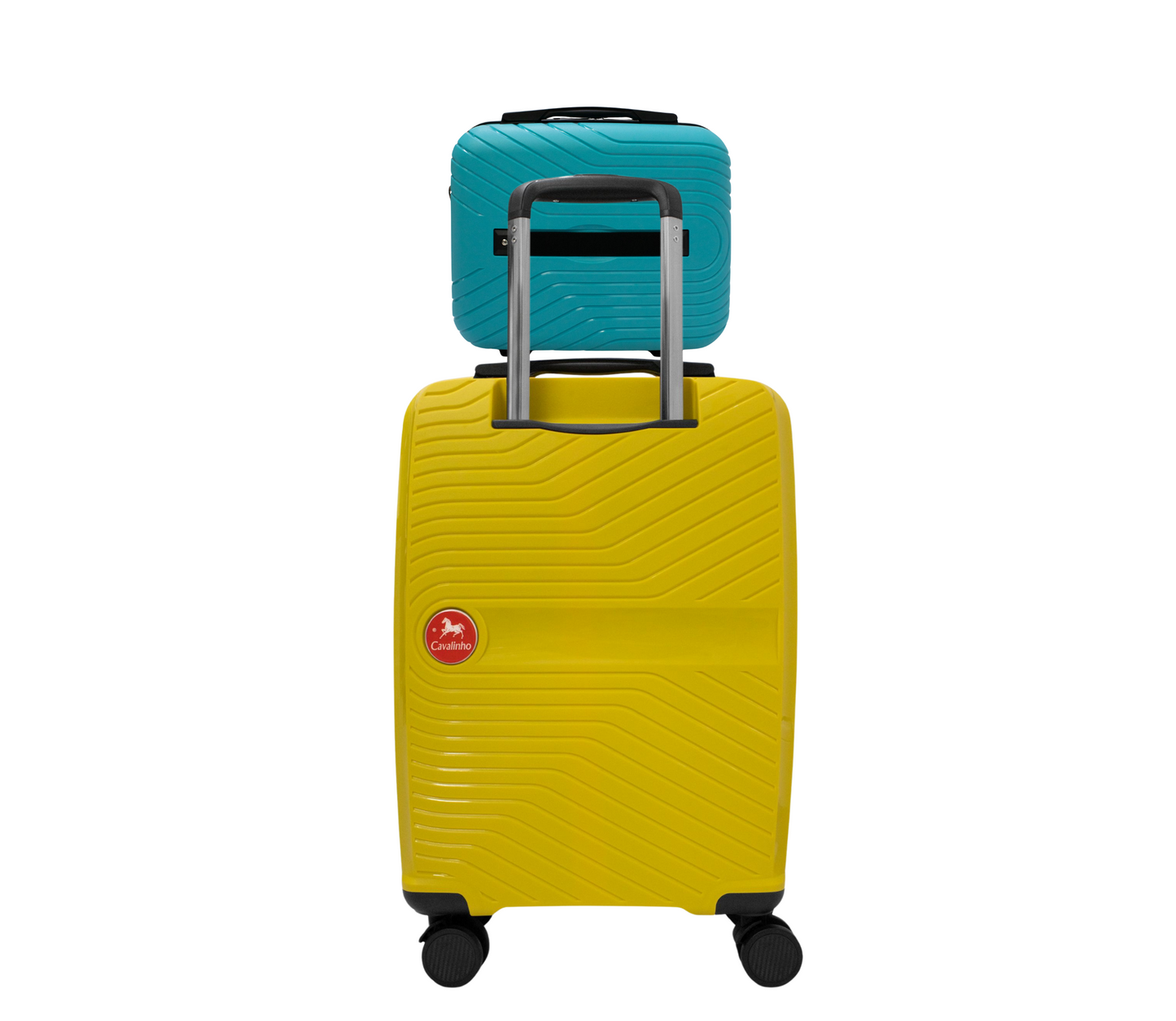 Cavalinho Canada & USA Colorful 2 Piece Luggage Set (15" & 19") - DarkTurquoise Yellow - 68020004.2508.S1519._2