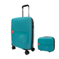 Cavalinho Colorful 2 Piece Luggage Set (15" & 19") - DarkTurquoise DarkTurquoise - 68020004.2525.S1519._3