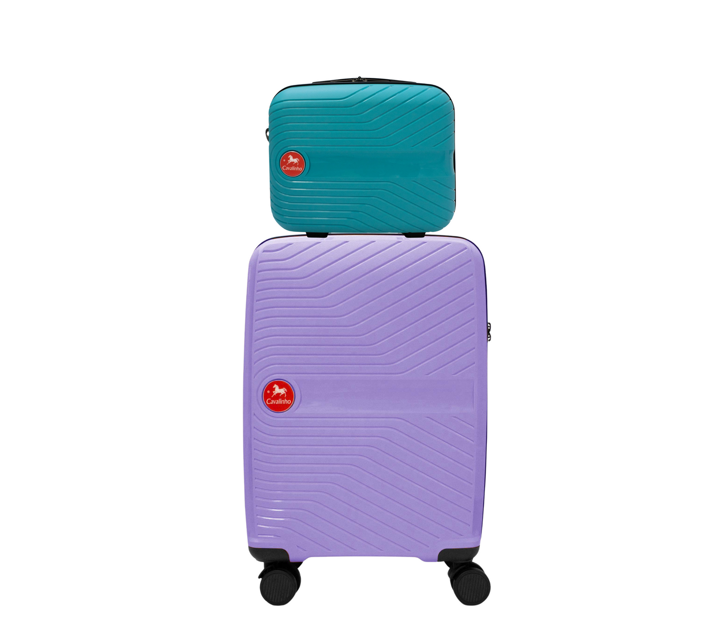 Cavalinho Canada & USA Colorful 2 Piece Luggage Set (15" & 19") - DarkTurquoise Lilac - 68020004.2539.S1519._1