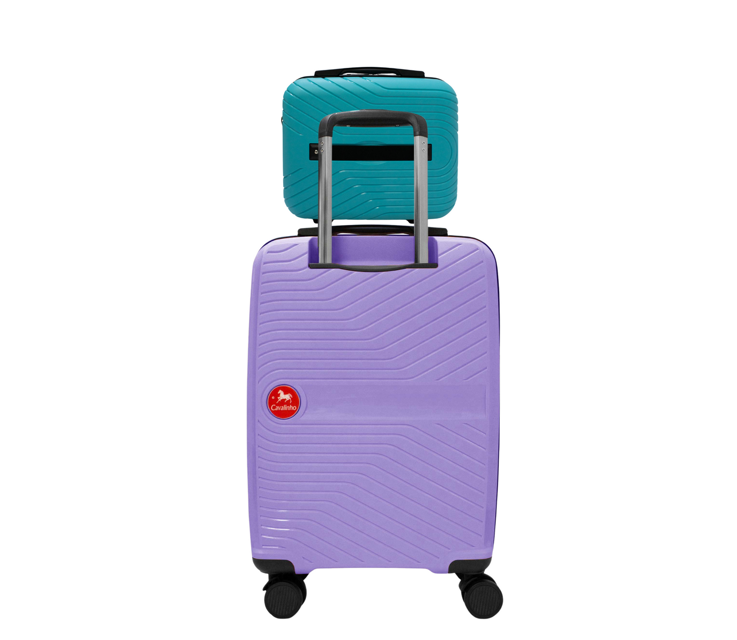 #color_ DarkTurquoise Lilac | Cavalinho Canada & USA Colorful 2 Piece Luggage Set (15" & 19") - DarkTurquoise Lilac - 68020004.2539.S1519._2