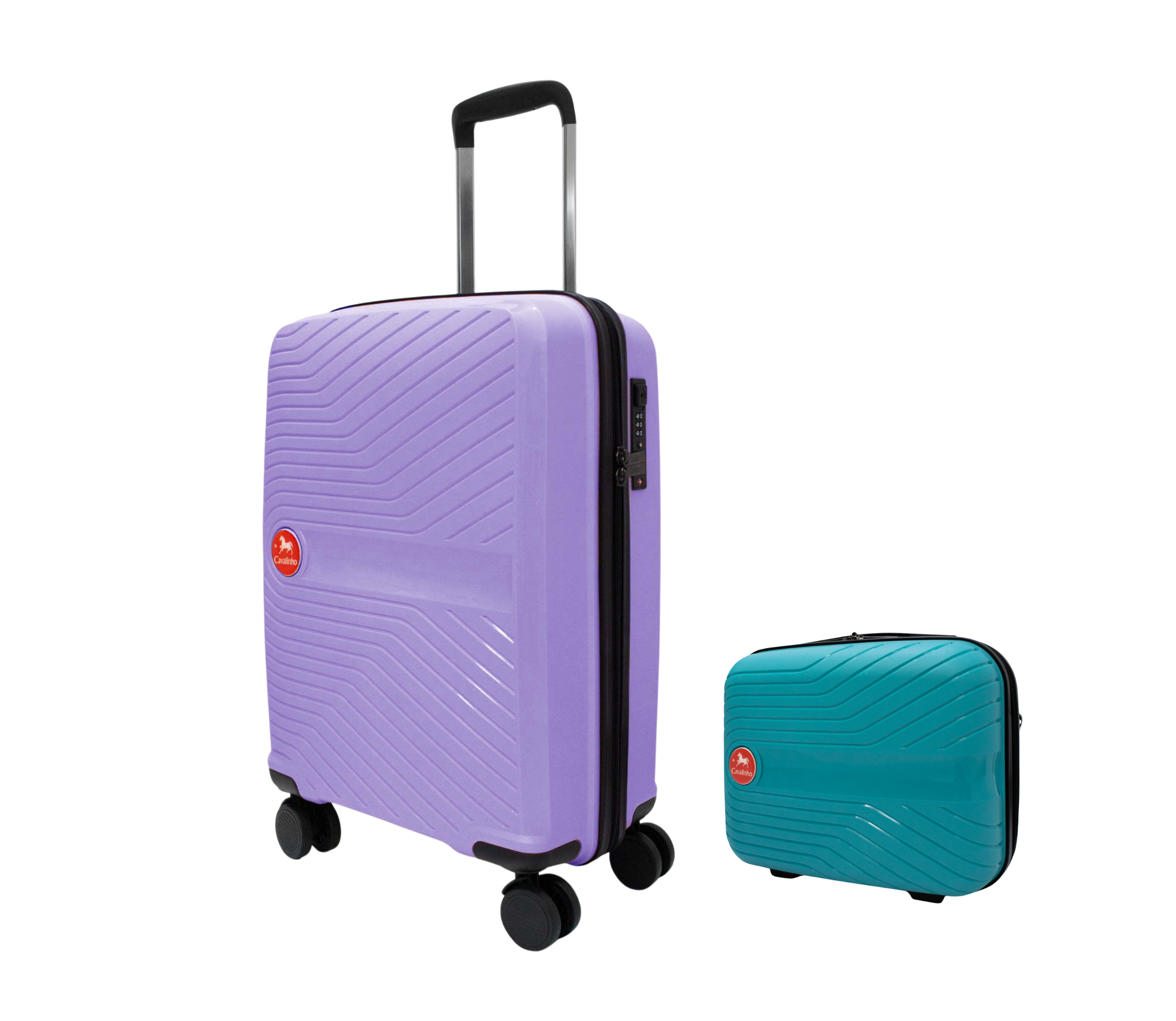 #color_ DarkTurquoise Lilac | Cavalinho Canada & USA Colorful 2 Piece Luggage Set (15" & 19") - DarkTurquoise Lilac - 68020004.2539.S1519._3