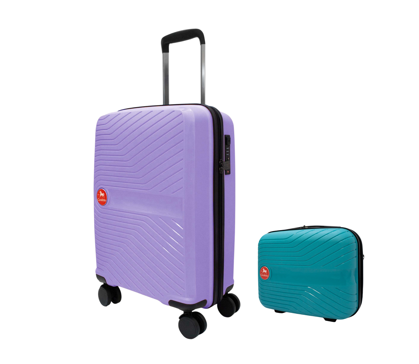 Cavalinho Canada & USA Colorful 2 Piece Luggage Set (15" & 19") - DarkTurquoise Lilac - 68020004.2539.S1519._3