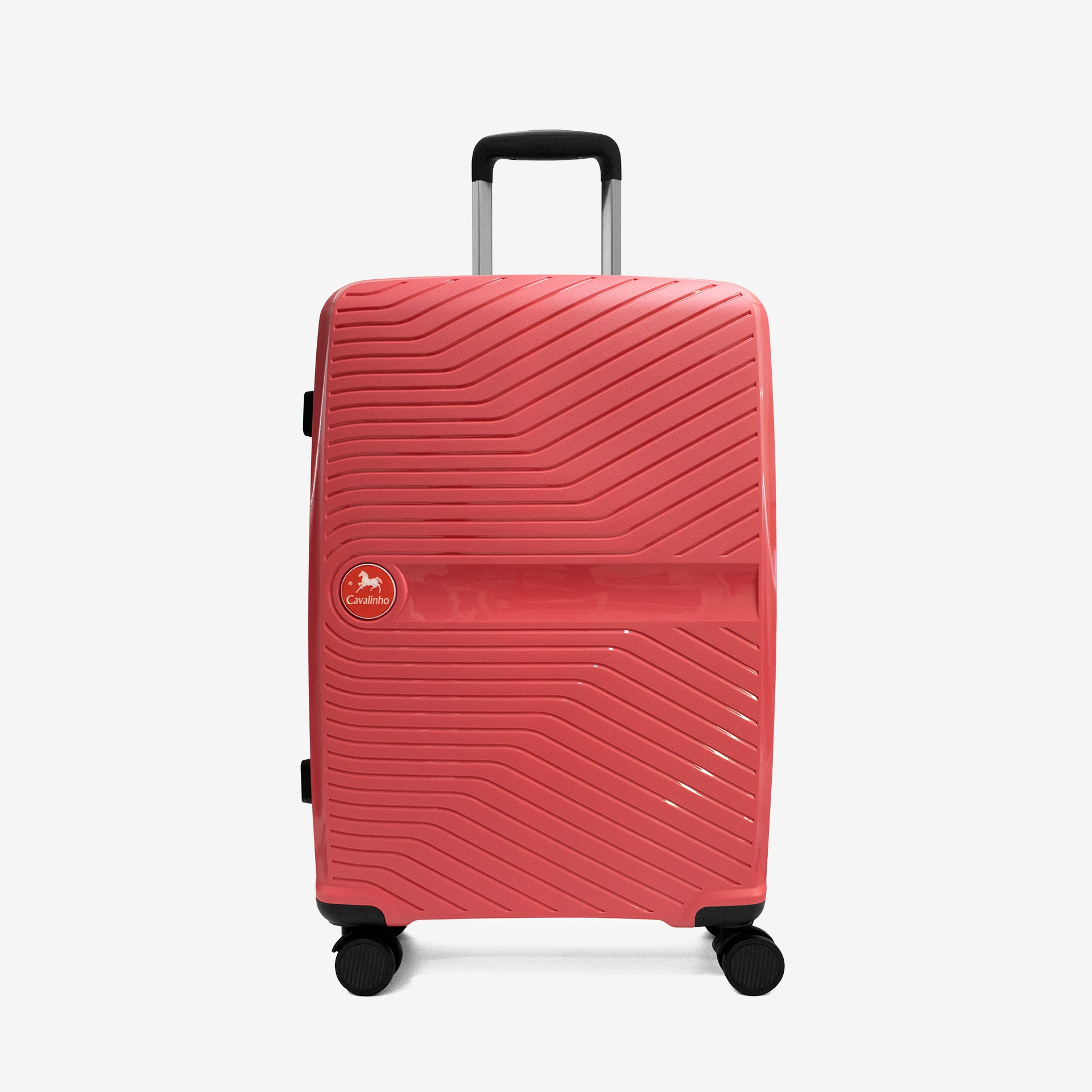 Cavalinho Colorful Check-in Hardside Luggage (24") SKU 68020004.27.24 #color_Coral