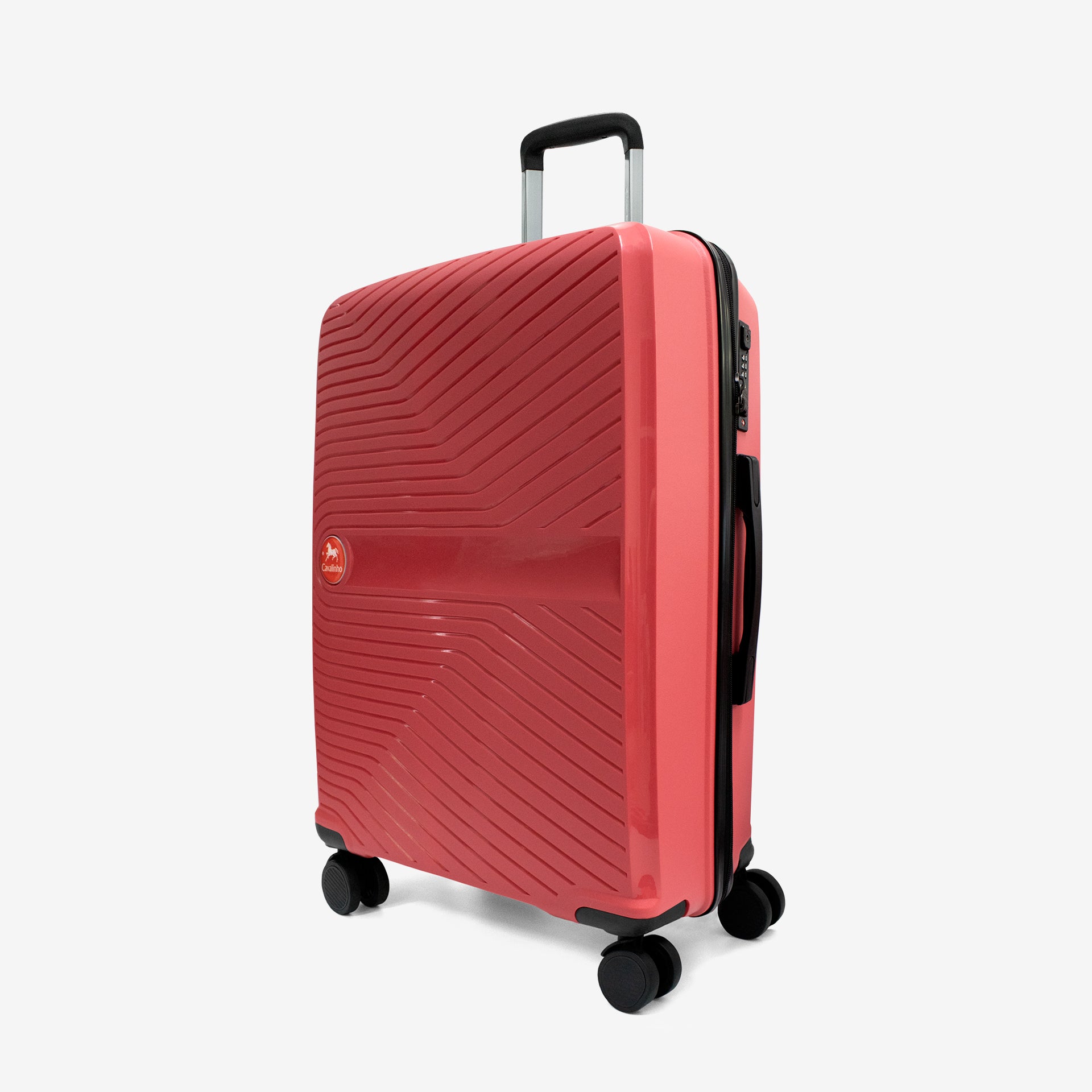 Cavalinho Colorful Check-in Hardside Luggage (24") SKU 68020004.27.24 #color_Coral