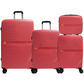 #color_ Coral | Cavalinho Canada & USA 4 Piece Set of Colorful Hardside Luggage (15", 19", 24", 28") - Coral - 68020004.27.S4_1