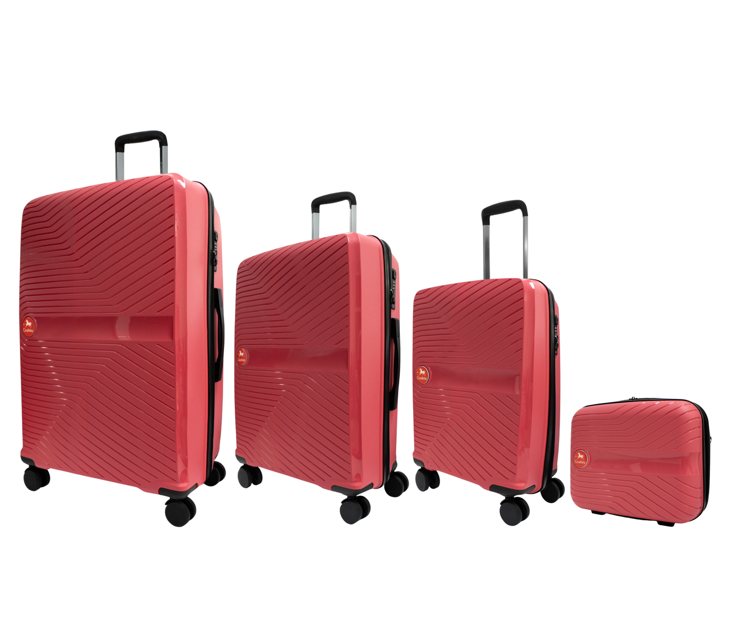 Cavalinho Canada & USA 4 Piece Set of Colorful Hardside Luggage (15", 19", 24", 28") - Coral - 68020004.27.S4_2