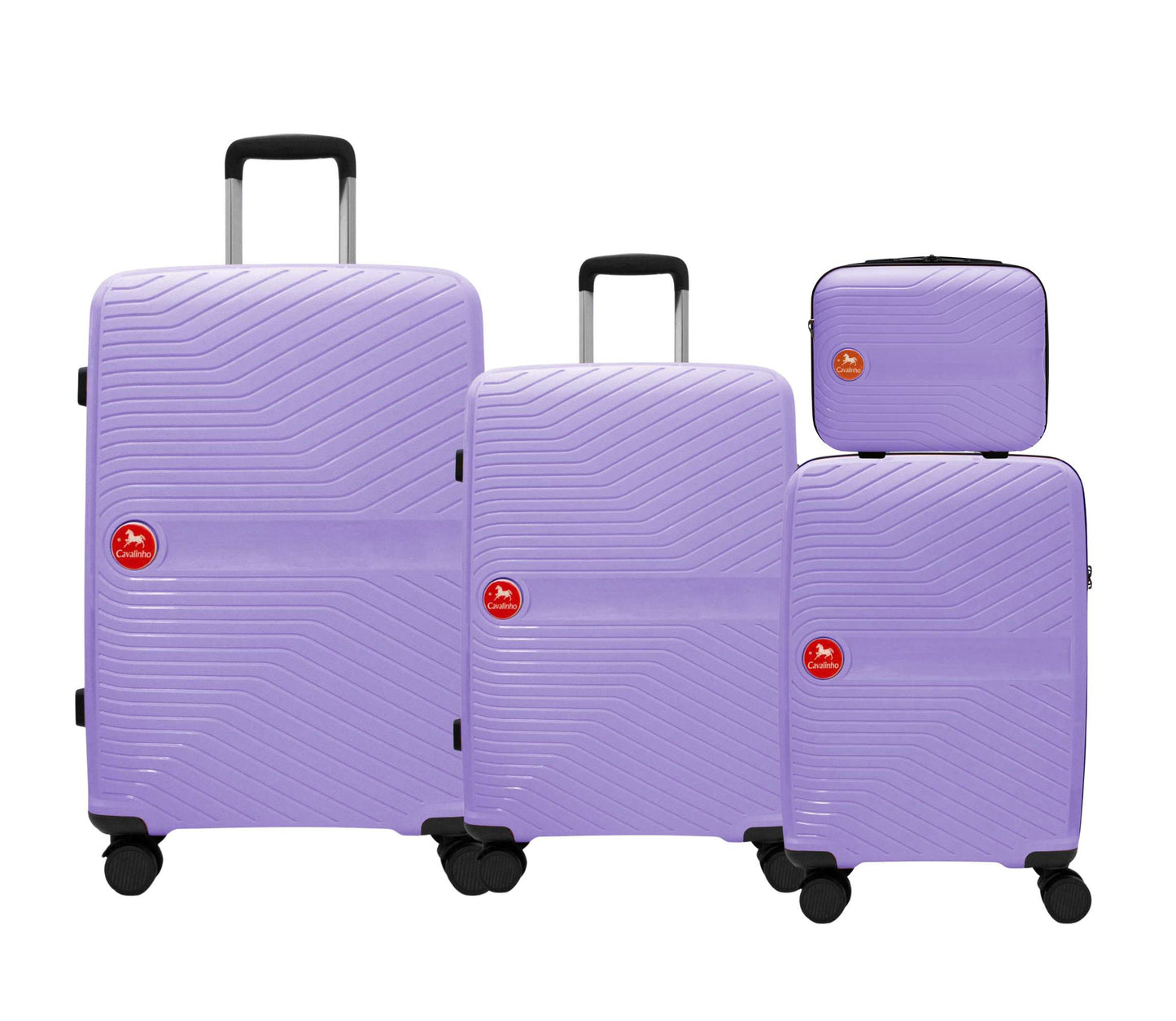 Cavalinho Canada & USA 4 Piece Set of Colorful Hardside Luggage (15", 19", 24", 28") - Lilac - 68020004.39.S4
