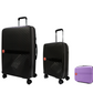 Cavalinho Colorful 3 Piece Luggage Set (15", 19" & 28") - Lilac Black Black - 68020004.390101.S151928._2
