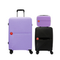 Cavalinho Colorful 3 Piece Luggage Set (15", 19" & 28") - Lilac Black Lilac - 68020004.390139.S151928._1