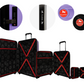 Cavalinho Colorful 3 Piece Luggage Set (15", 19" & 28") - Lilac Black Lilac - 68020004.390139.S151928._4