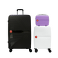 Cavalinho Colorful 3 Piece Luggage Set (15", 19" & 28") - Lilac White Black - 68020004.390601.S151928._1