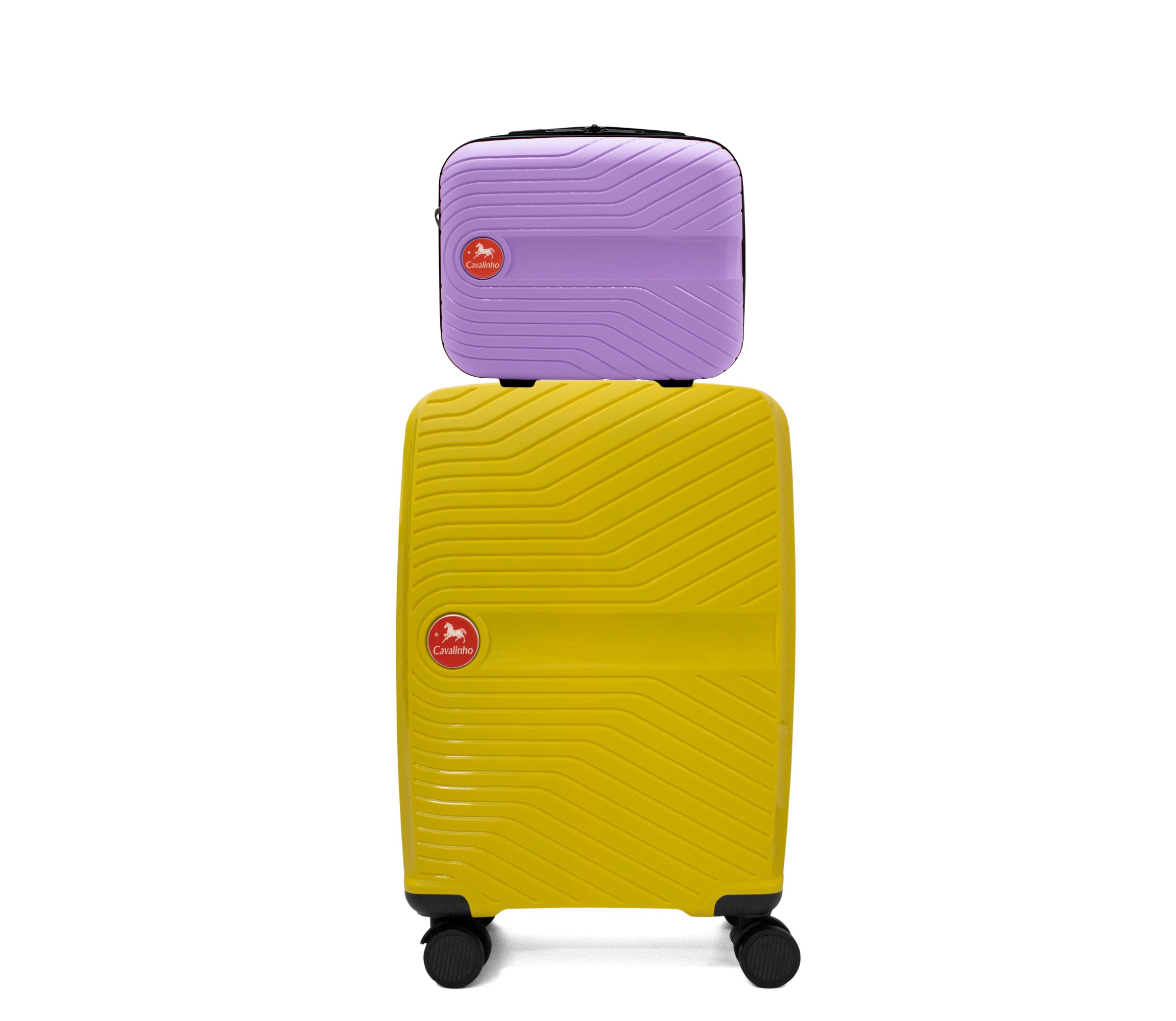 #color_ Lilac Yellow | Cavalinho Canada & USA Colorful 2 Piece Luggage Set (15" & 19") - Lilac Yellow - 68020004.3908.S1519._1