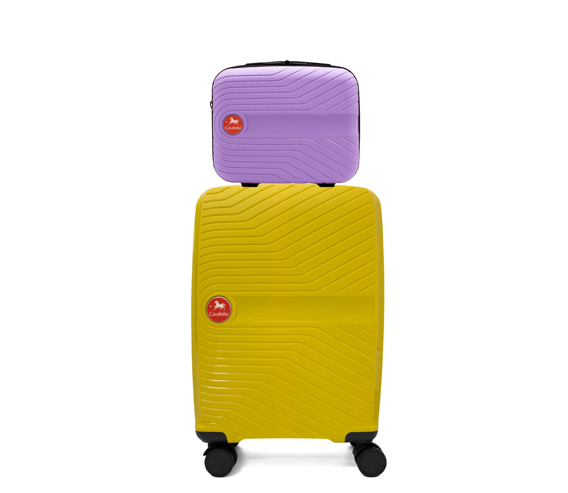 Cavalinho Colorful 2 Piece Luggage Set (15" & 19") - Lilac Yellow - 68020004.3908.S1519._1