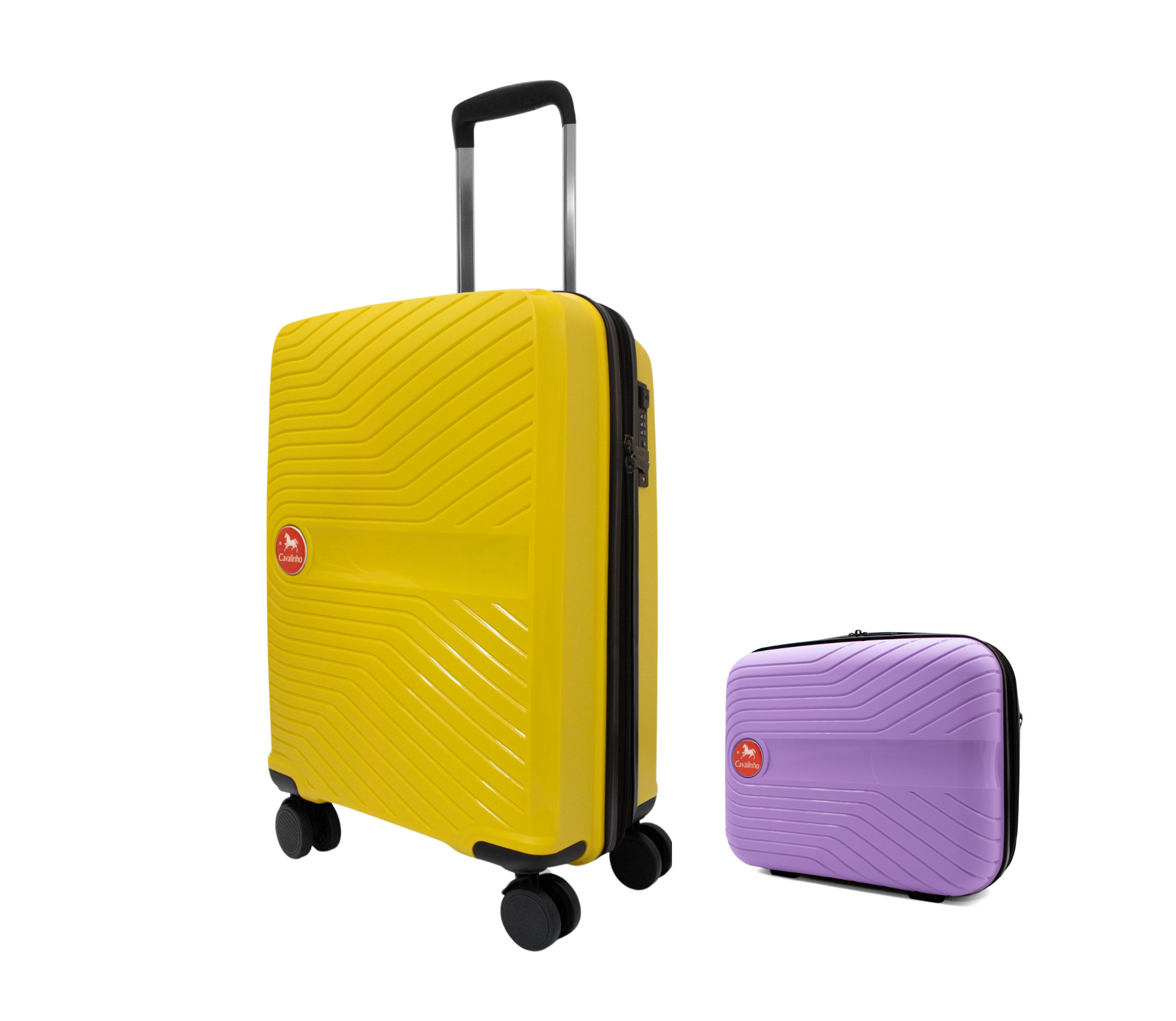 Cavalinho Colorful 2 Piece Luggage Set (15" & 19") - Lilac Yellow - 68020004.3908.S1519._3