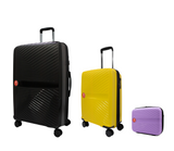 #color_ Lilac Yellow Black | Cavalinho Canada & USA Colorful 3 Piece Luggage Set (15", 19" & 28") - Lilac Yellow Black - 68020004.390801.S151928._2