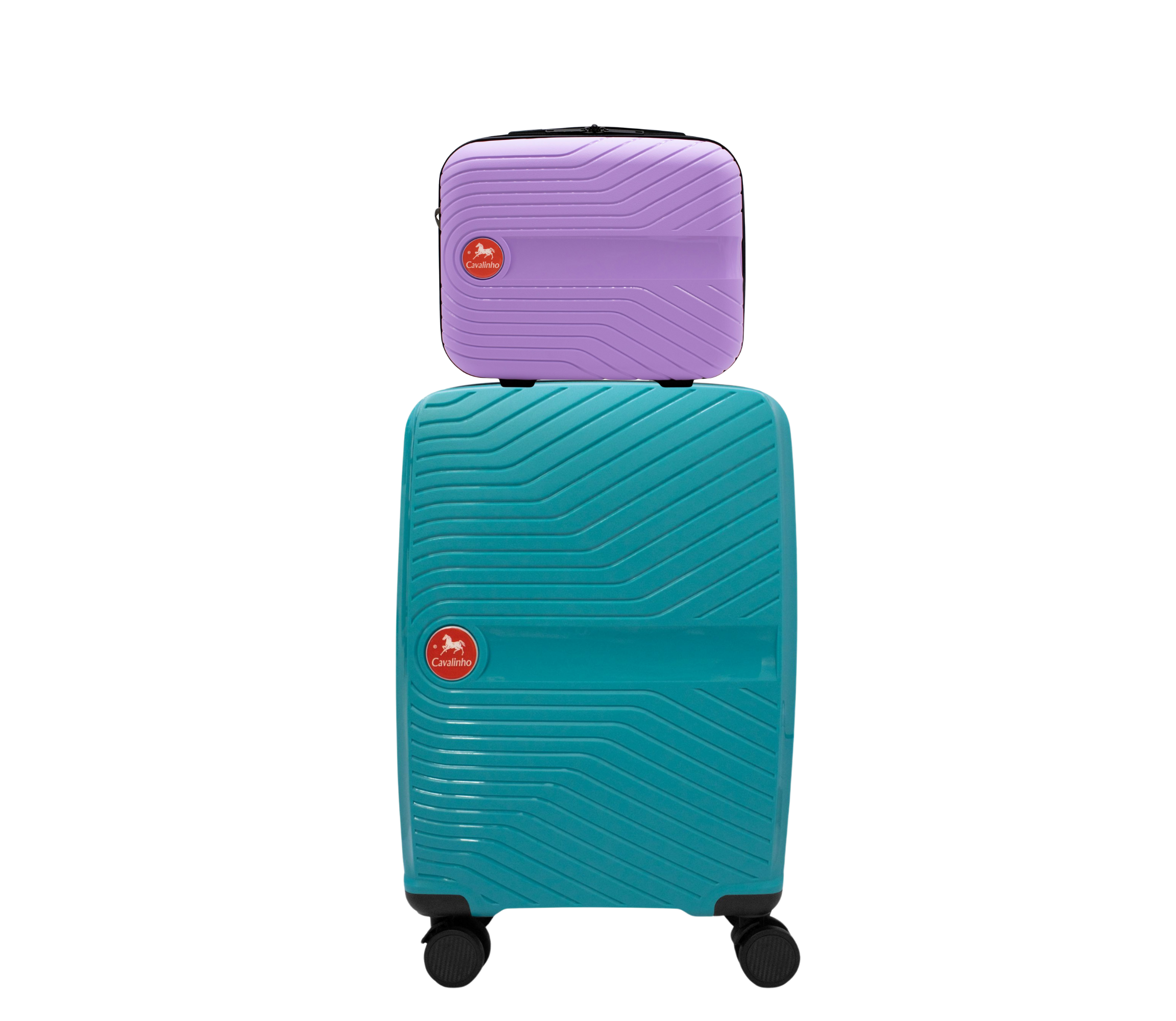 #color_ Lilac DarkTurquoise | Cavalinho Canada & USA Colorful 2 Piece Luggage Set (15" & 19") - Lilac DarkTurquoise - 68020004.3925.S1519._1