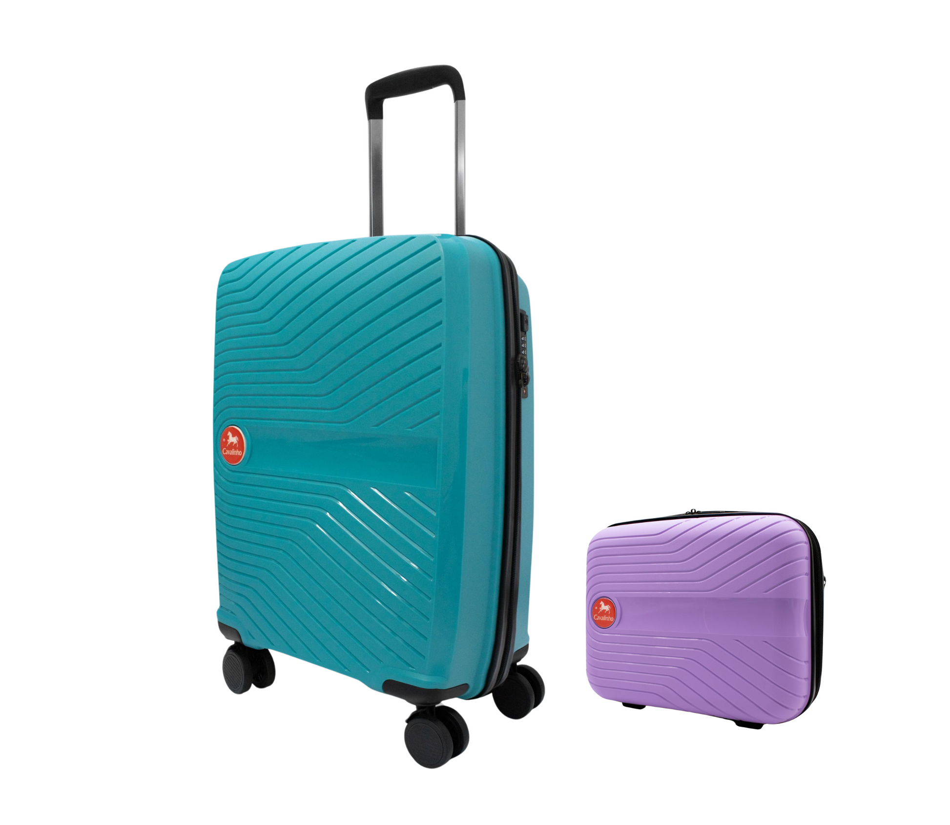Cavalinho Canada & USA Colorful 2 Piece Luggage Set (15" & 19") - Lilac DarkTurquoise - 68020004.3925.S1519._3