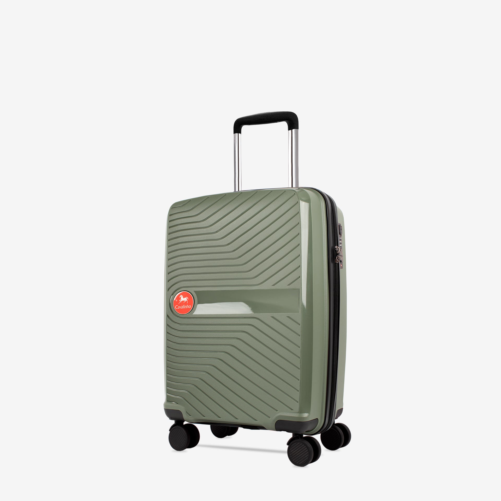 Cavalinho Colorful Green Carry-on Hardside Luggage (19") SKU 68020004.46.19 #color_forest green