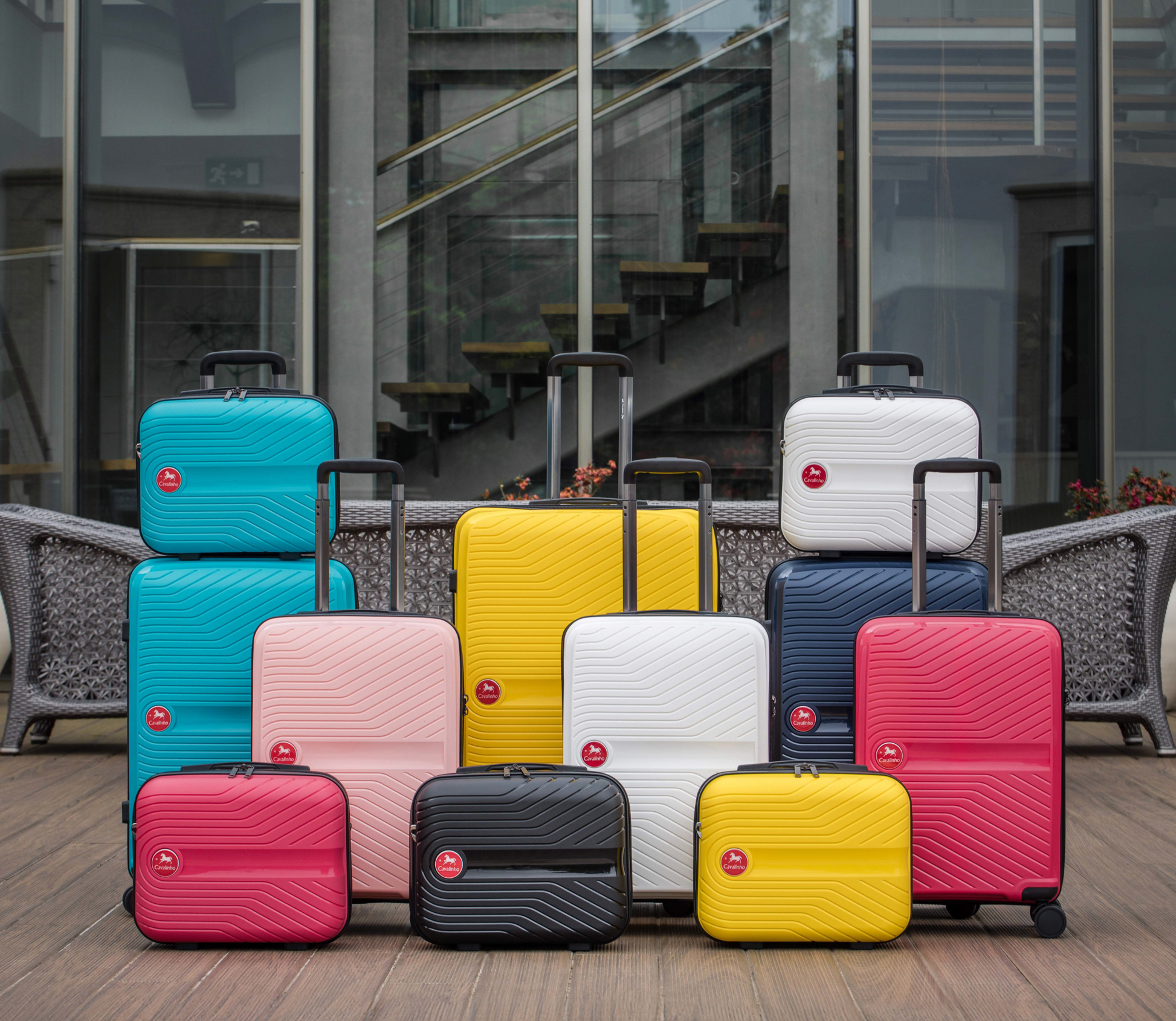 #color_ | Cavalinho Canada & USA 4 Piece Set of Colorful Hardside Luggage (15", 19", 24", 28") - - 68020004_03ec09b7-e458-4460-bd9b-52f46340ef23