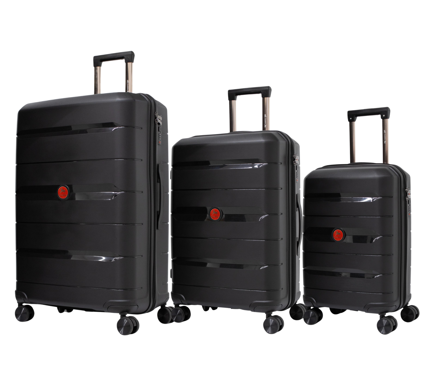 #color_ Black Black Black | Cavalinho Canada & USA Oasis 3 Piece Luggage Set (20", 24" & 28") - Black Black Black - 68040001.010101.202428._2