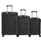 #color_ Black Black Black | Cavalinho Canada & USA Oasis 3 Piece Luggage Set (20", 24" & 28") - Black Black Black - 68040001.010101.202428._3