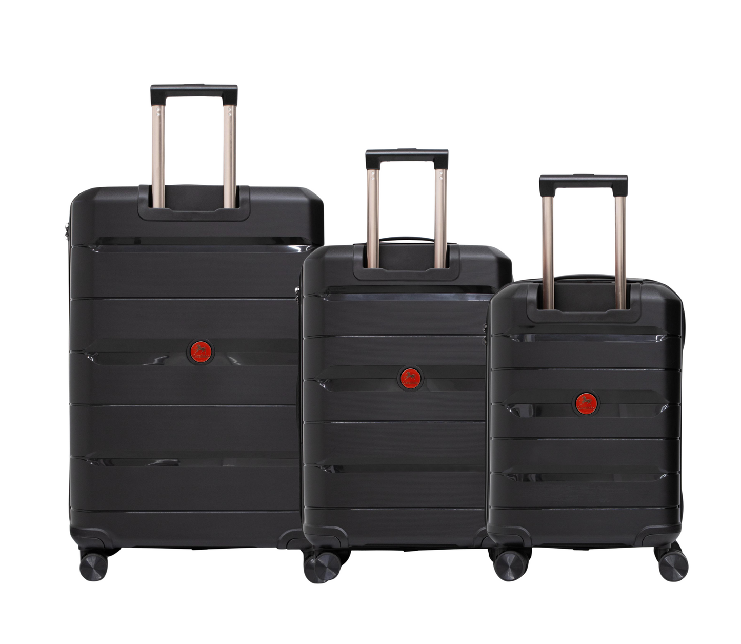 Cavalinho Canada & USA Oasis 3 Piece Luggage Set (20", 24" & 28") - Black Black Black - 68040001.010101.202428._3
