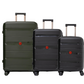 Cavalinho Canada & USA Oasis 3 Piece Luggage Set (20", 24" & 28") - Black Black DarkOliveGreen - 68040001.010109.202428._1