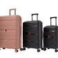 Cavalinho Canada & USA Oasis 3 Piece Luggage Set (20", 24" & 28") - Black Black RoseGold - 68040001.010118.202428._2